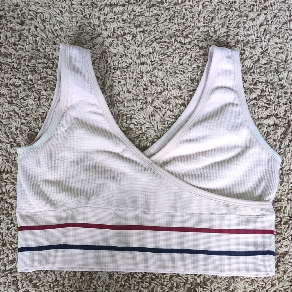 Zyia Pink Waffle Wrap BrA